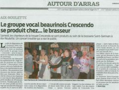 Article Observateur de l'Arrageois - Crescendo / Page24
